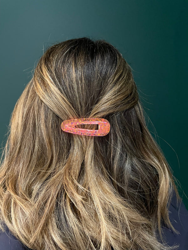 Barrette Cg Home rose fluo